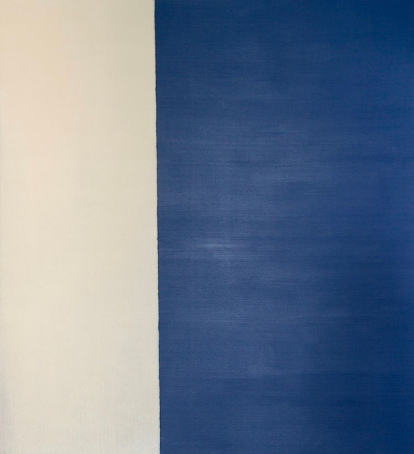 Callum Innes - Exposed Painting, Paynes Grey/Cobalt, 1995