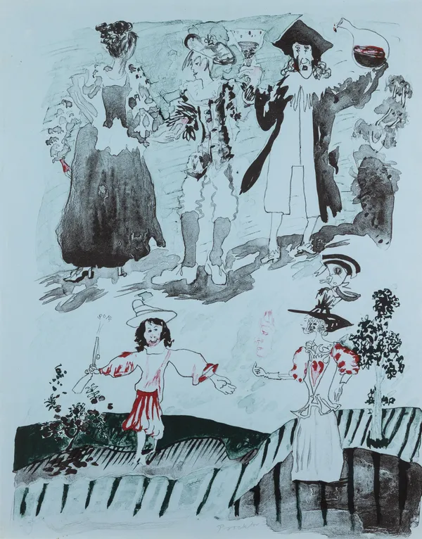 Patrick Procktor - Northern Lass, from Europaeische Graphik VII, 1971