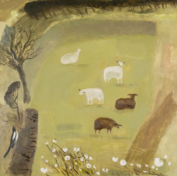Jo Aylward - Sheep and First Blossom of Spring, 2024