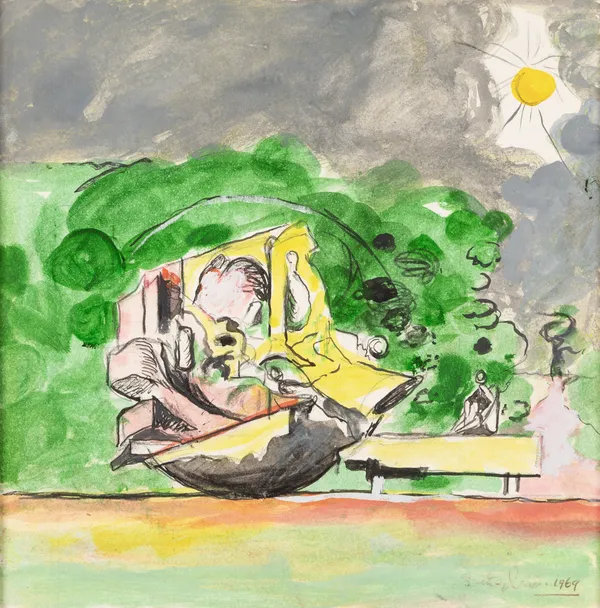 Rock and Figure in an Estuary