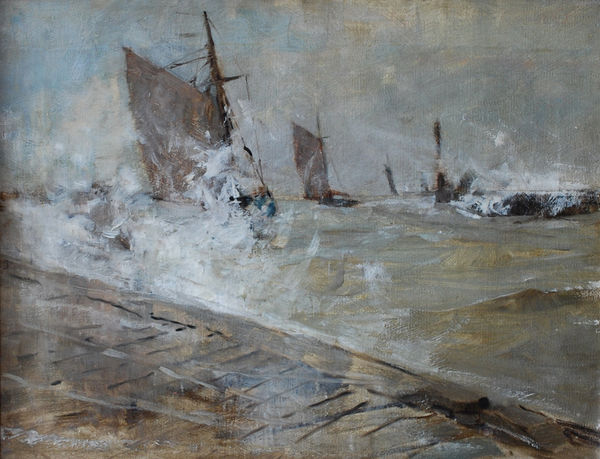 Sir Frank Brangwyn RA RWS, Harbour Scene, circa 1887