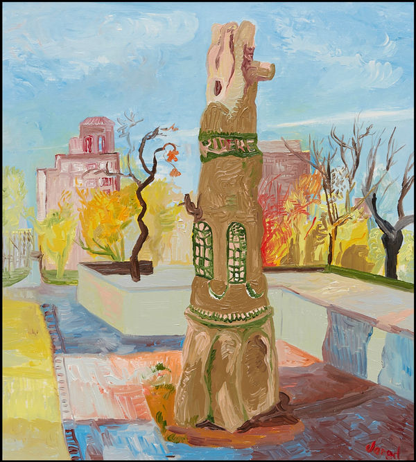 Jared FitzGerald, Carved Tree Trunk, 1986