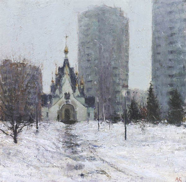 Andrew Gifford, Church in a Moscow suburb, March, 2019