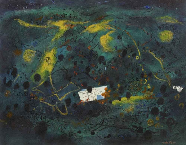 John Piper, Cardiganshire Hillside, 1975