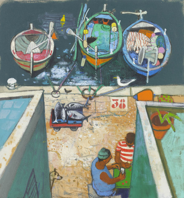 Leon Morrocco, Playing Cards After the Catch, 2020