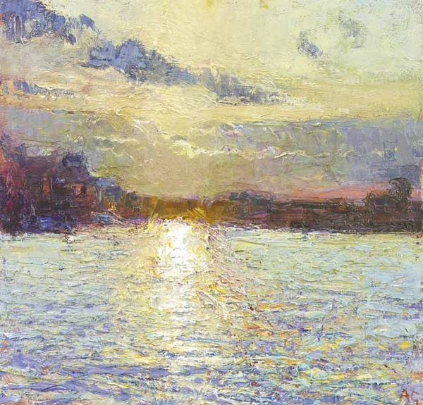 Andrew Gifford, Late Sun from Old Town Metro, Gamla Stan Stockholm, 2019