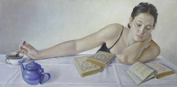Francine Van Hove Anna Karénine, 2020 Huile sur toile Oil on canvas 40 x 80 cm 15 ¾ x 31 ½ in