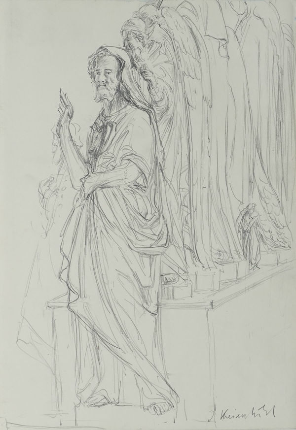 Jürg Kreienbühl, Statues sainterie, 1975