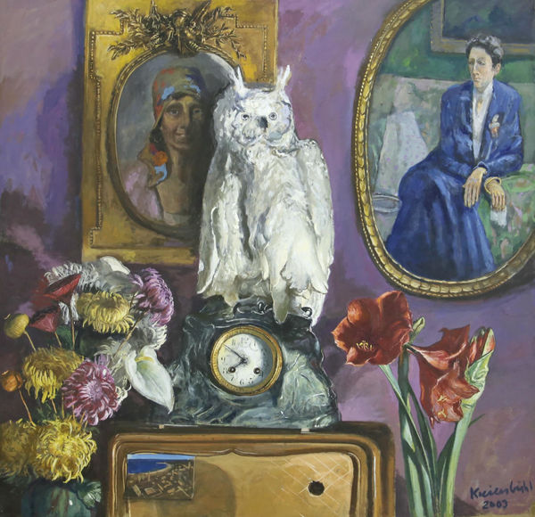 Jürg Kreienbühl, Nature morte à la chouette, 2003