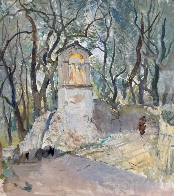 Stock Sale, Charles Cundall NEAC RP RWS: 'A wayside shrine in Italy'