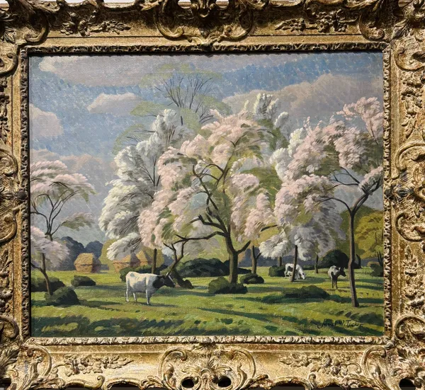 Stock Sale James W Tucker (1898-1972): 'Springtime in the Cotswolds' Oil on canvas (framed) 38 x 50cm Signed lower right