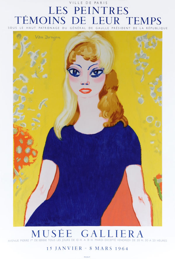 Original Artists' Posters, 12 Kees Van Dongen, 'Les Peintres Temoins de Leur Temps', 1964