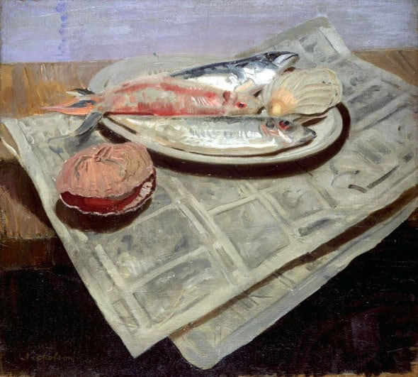 William Nicholson, Fish, 1922