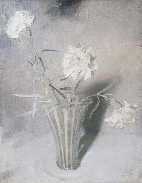 William Nicholson, White Carnations, c.1924