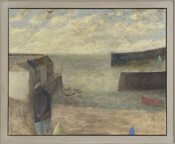 Nicholas Turner Fisherman and Buoys Oil on linen 24 x 30ins (61 x 76.2cm) (artwork size) 27.48 x 33.27ins (69.8 x 84.5cm) (framed size)