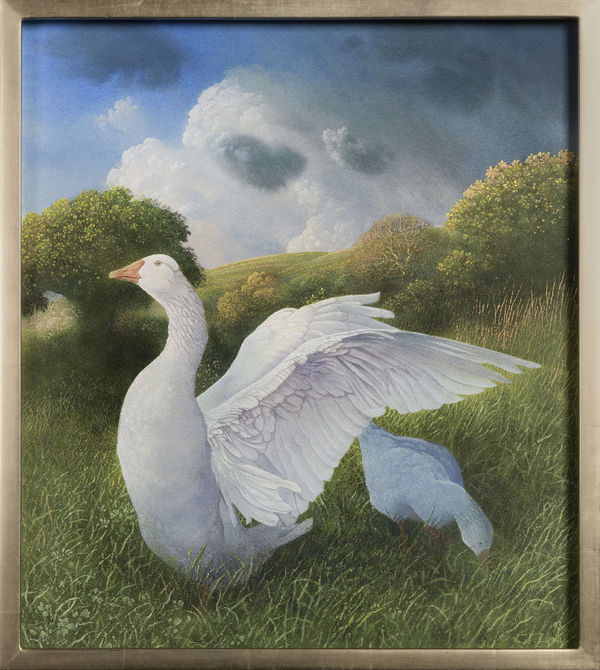 James Lynch, Geese in a Landscape