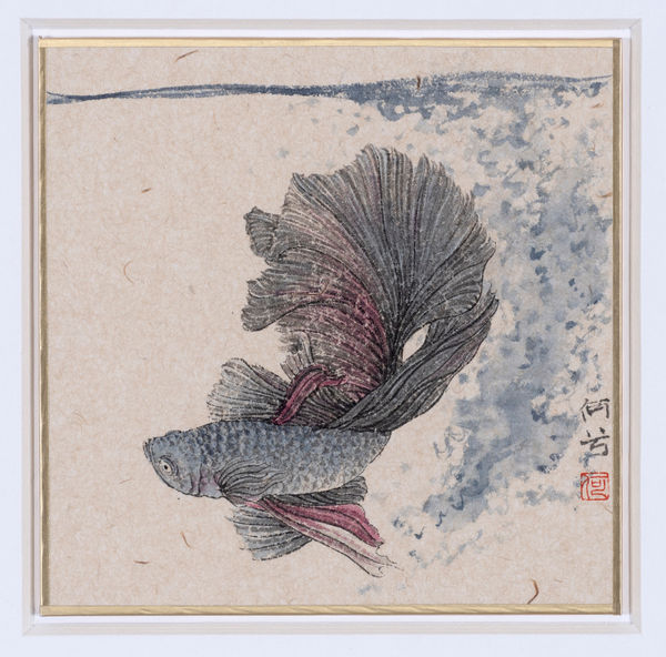 He Xi, The Story of Zhuangzi and Happy fish No.9, 2022
