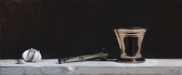 James Gillick, Garlic & Bronze Pestle & Mortar