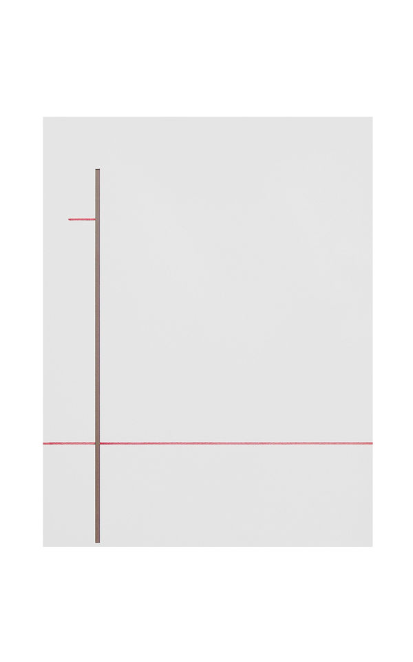Joseph La Piana, White Tension Relief Drawing I, 2015
