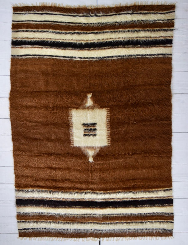 East Anatolian mohair rug 199cm x 137cm circa 1950