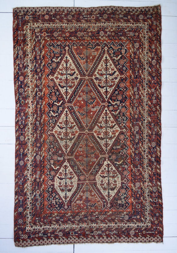 Khamseh carpet, Persia 257 x 160cm late 19th century