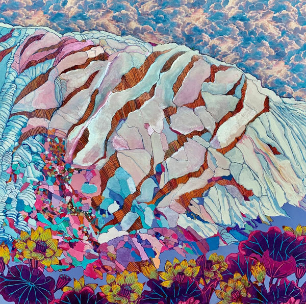 Carol Beesley, LOTUS GARDEN NEAR TURNER FALLS OKLAHOMA, 2020