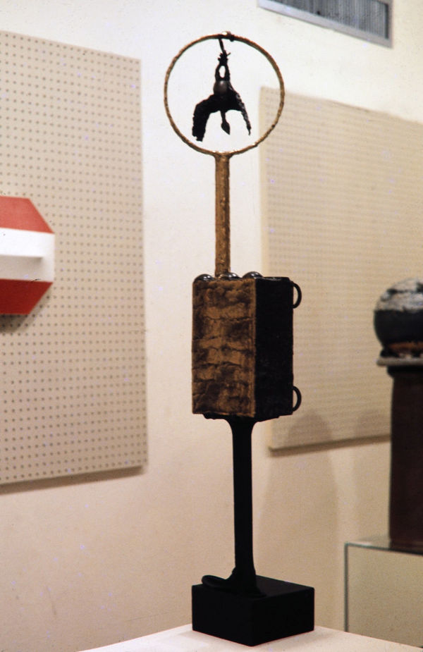 Footed Figure, 1971 Welded Steel and Brass 43 x 6 x 6 "