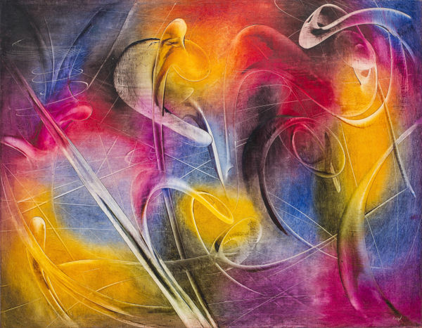 Judit Reigl, Ecriture automatique totale - Broyage du vide, 1954 (juin)