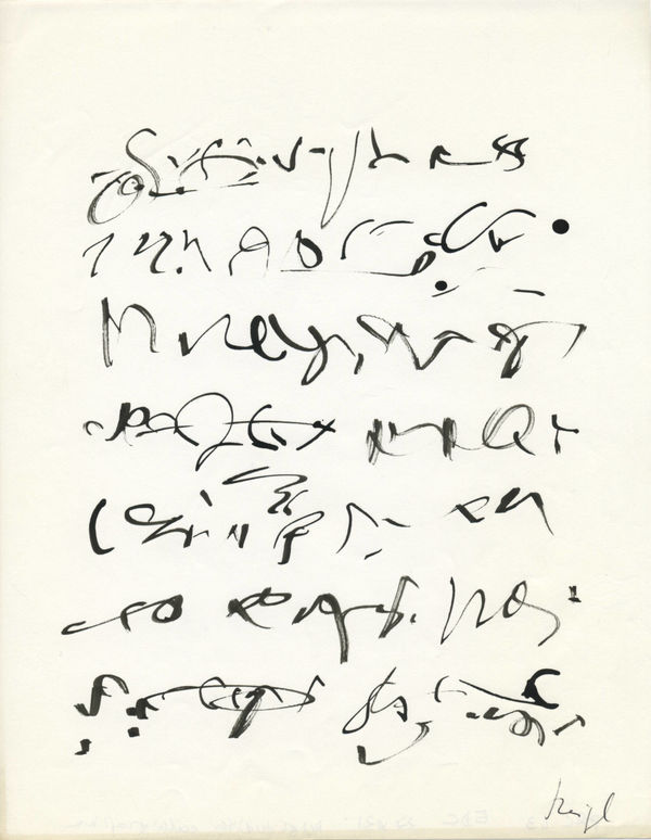 Judit Reigl, Ecriture d'après musique, 1965-1966