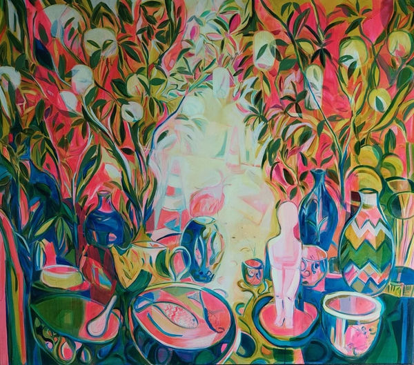 Emi Avora, Under the Frangipani Trees, 2022