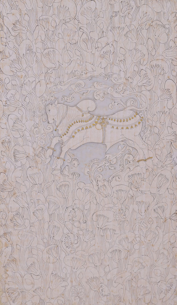 Rayana Giridhara Gowd, Bull in Lotus Pond