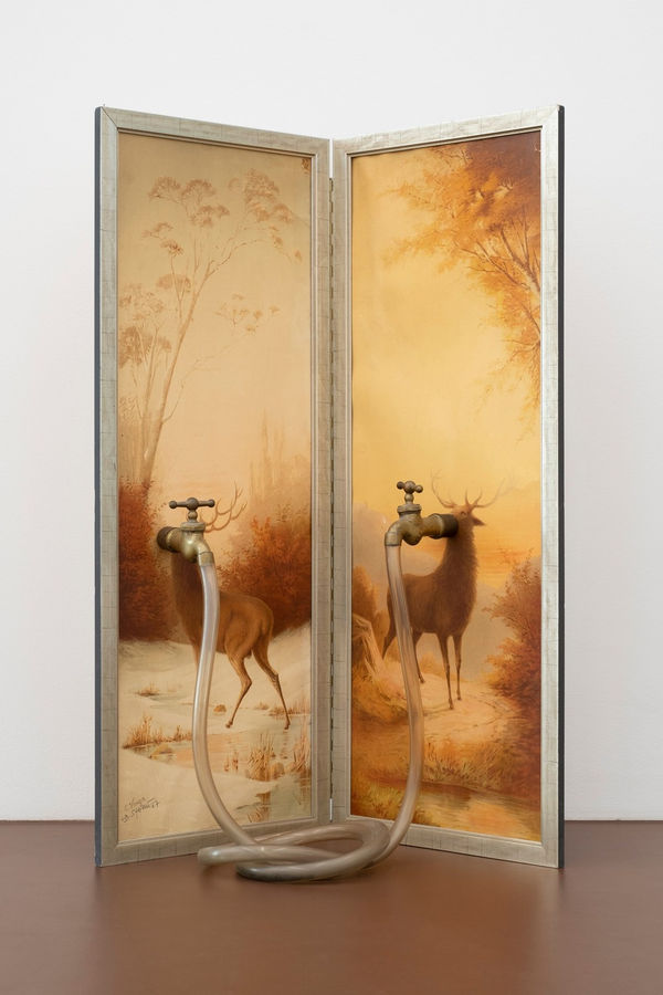 Daniel Spoerri, Die kommunizierenden Röhrenden Hirschen, 1982-1987