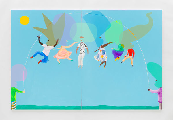 Peter McDonald, Skipping Rope (diptych), 2019