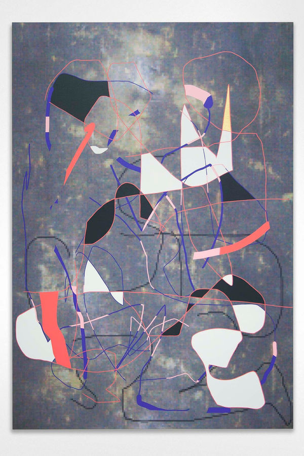 Luke Rudolf, Figures with gold shard, 2014