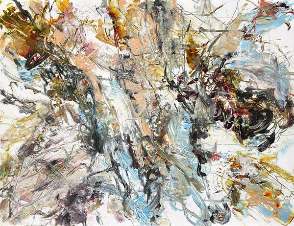 First Snowfall, 2023 acrylic and drawing media on yupo 20 x 26 in.