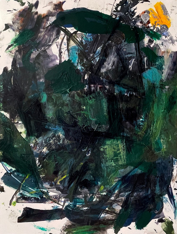 Night Full of Murmerings, 2023 acrylic and drawing media on yupo 12 x 9 in.