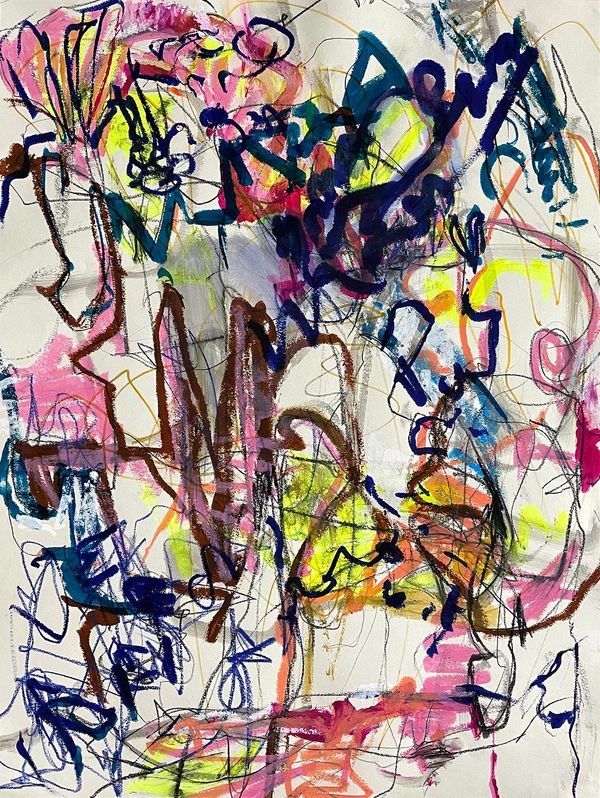 Rejuvenation, 2023 drawing media on paper 24 x 18 in.