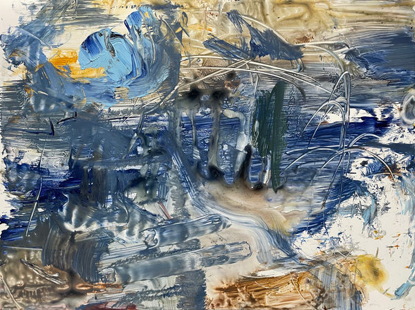 Whirwind, 2022 acrylic on yupo 9 x 12 in.