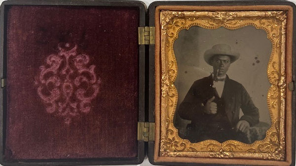 Unknown Portrait of a Seated Man American Tintype