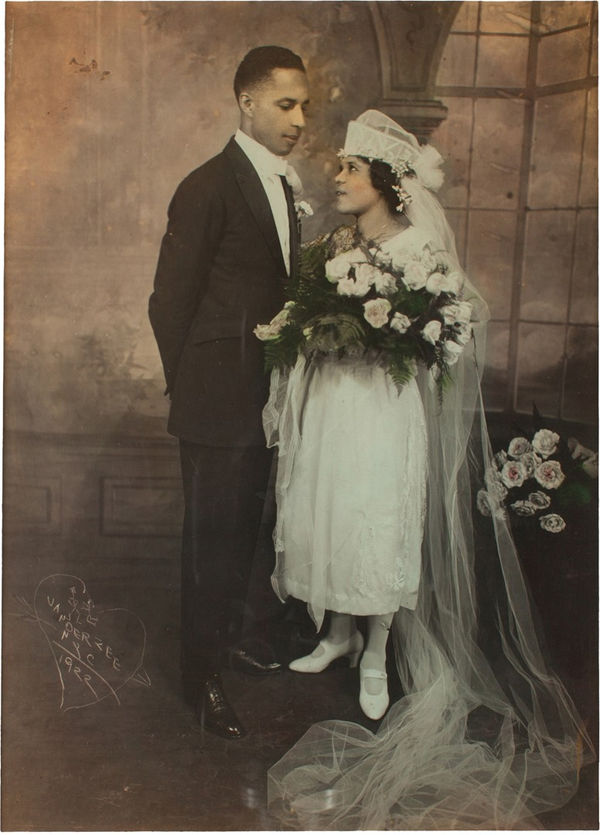 James Van Der Zee Wedding Portrait, 1922 Gelatin Silver