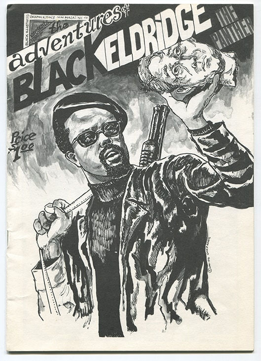 Ovid P. Adams Black Illustrated Drama Komics - Mini Magazine Co. presents The Advantures of Black Eldridge the Panther, 1970 Comic Book/Zine San Francisco, CA