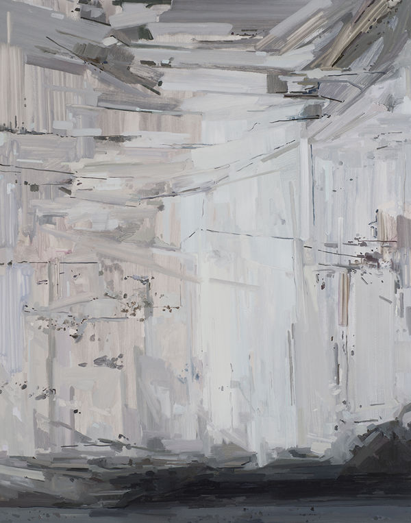 Claire Sherman Rock Wall, 2015 Oil on canvas 84 x 66 in 213.4 x 167.6 cm