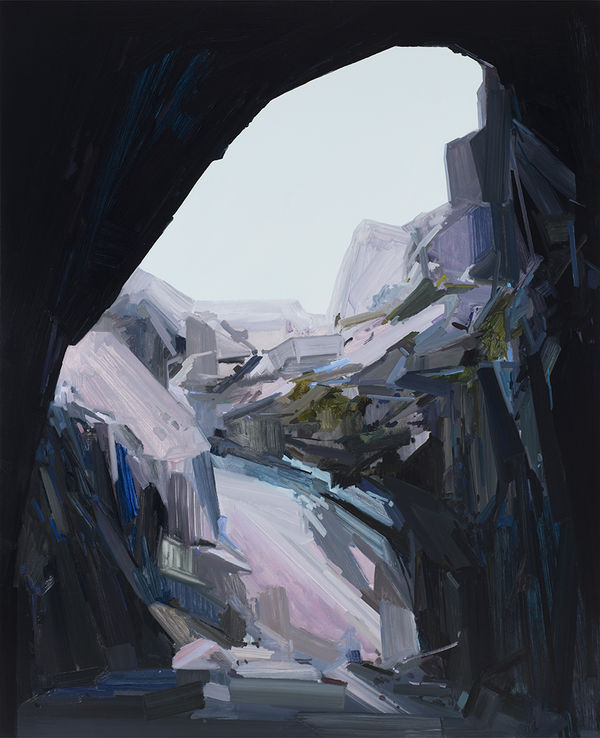 Claire Sherman Cave, 2015 Oil on canvas 96 x 78 in 243.8 x 198.1 cm