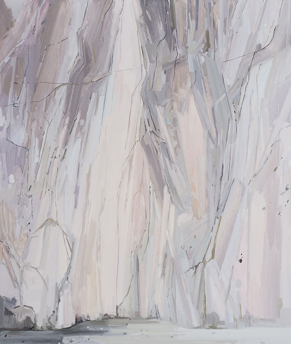 Claire Sherman Rock Wall, 2015 Oil on canvas 78 x 66 in 198.1 x 167.6 cm