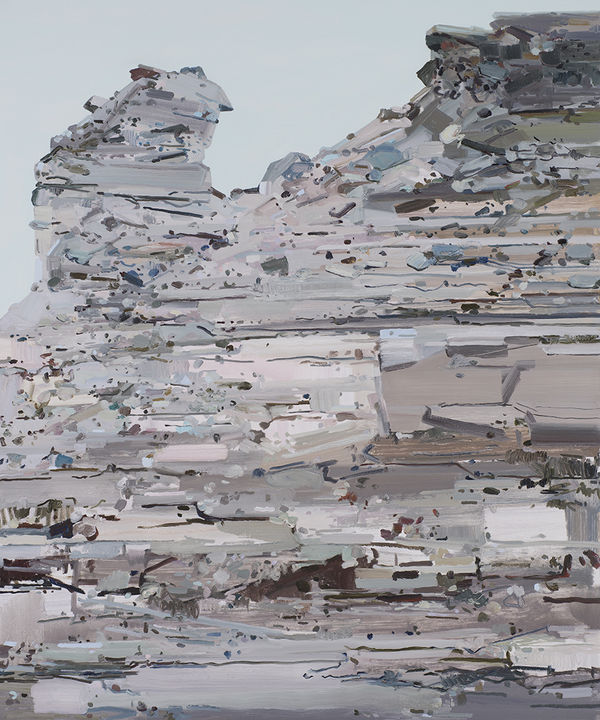 Claire Sherman Rock Wall, 2015 Oil on canvas 72 x 60 in 182.9 x 152.4 cm