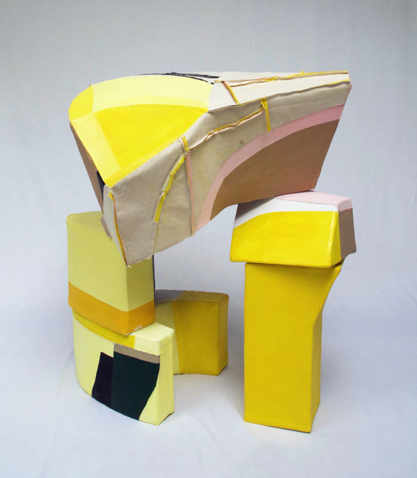 Monica Rezman Summer Sun, 2021 Canvas, Cardboard, Acyrlic 33 x 30 x 24 in 83.8 x 76.2 x 61 cm