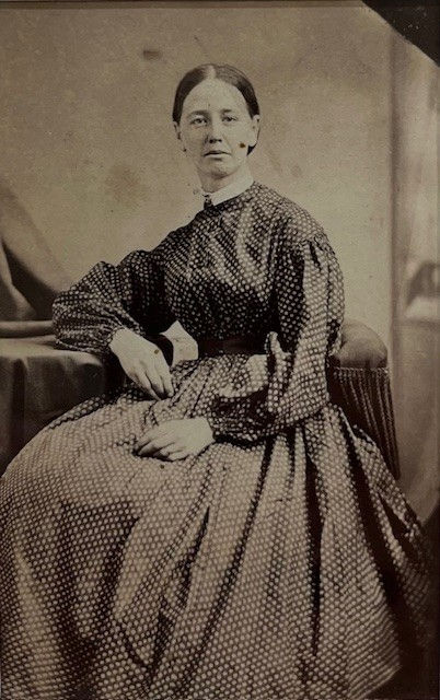 J. P. Ball Portrait of a Seated Woman Carte de visite Image: 3 1/2 x 2 1/2 in. (8.89 x 6.35 cm) Frame: 11 1/4 x 9 x 1 1/4 in. (28.58 x 22.86 x 3.18 cm)