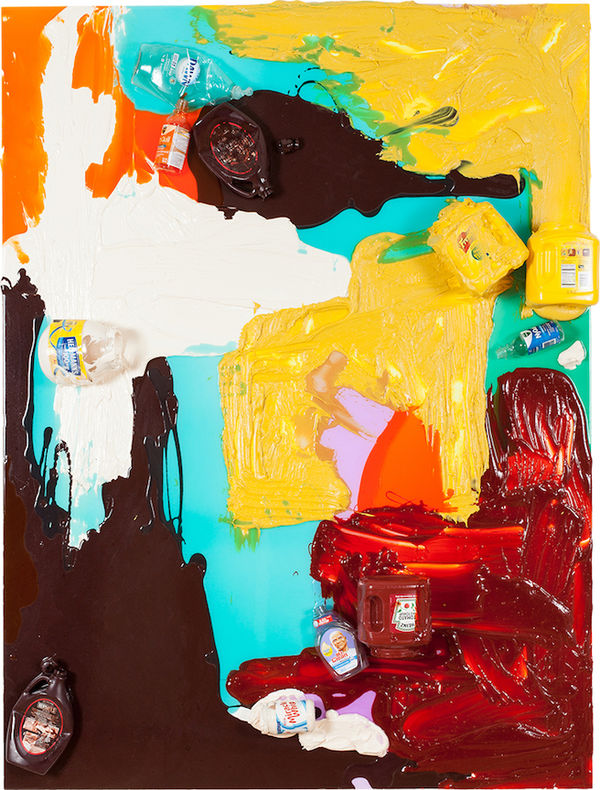 Tony Tasset Night & Day, 2014 Resin and mixed media on panel 72 x 54 x 7 in 182.9 x 137.2 x 17.8 cm