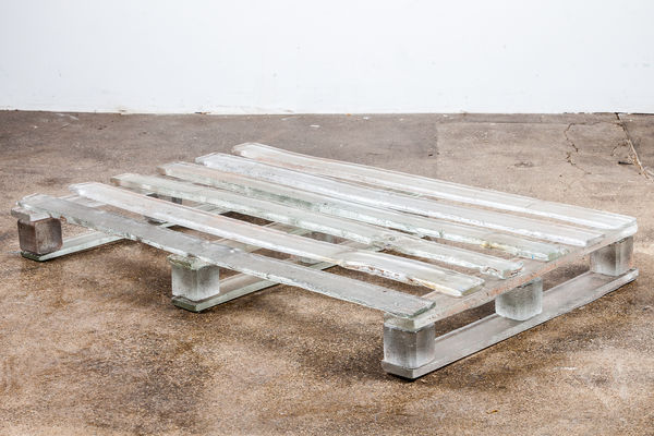 Michael Joo Untitled, 2018 Cast glass 48 x 48 x 5 in 121.9 x 121.9 x 12.7 cm