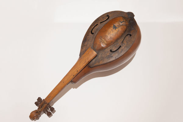 Unknown Untitled (lute) Gourd, wood 9 x 26 x 9 in. (22.86 x 66.04 x 22.86 cm)
